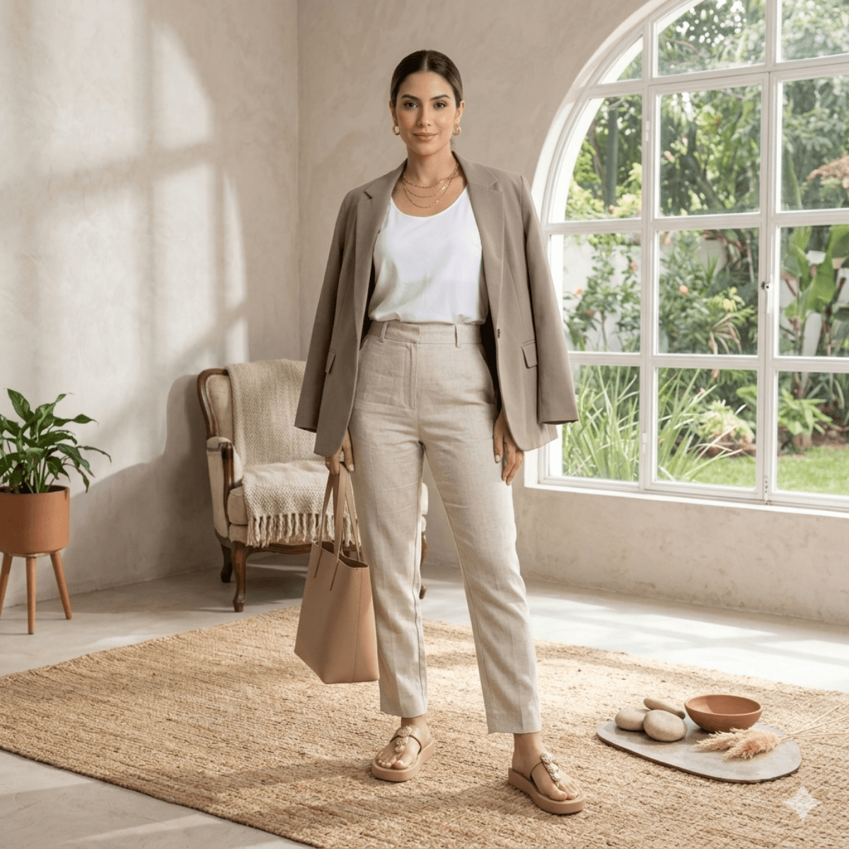 modelo com papete feminina nude selene mivya