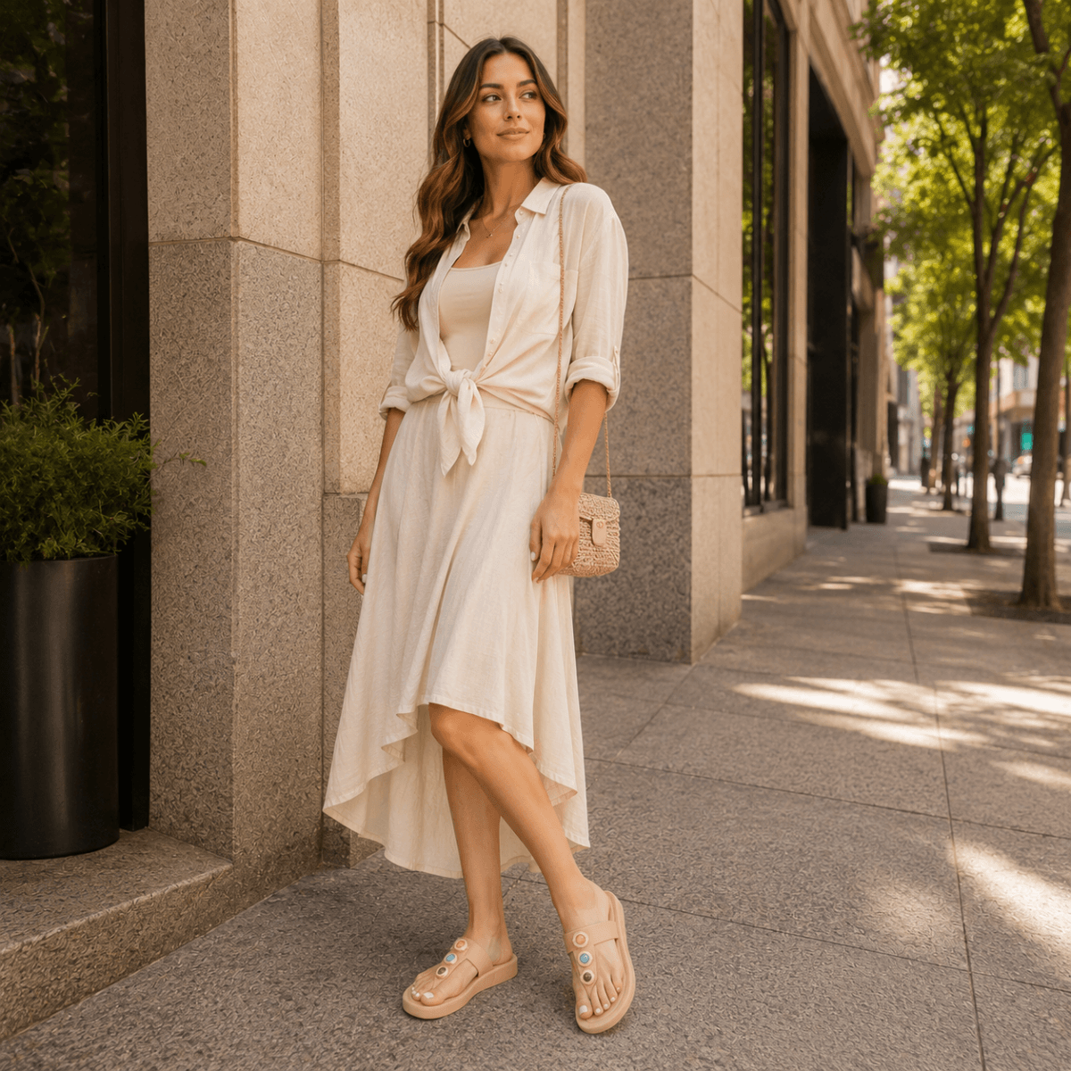 Papete Feminina Nude Iris 3 mivya